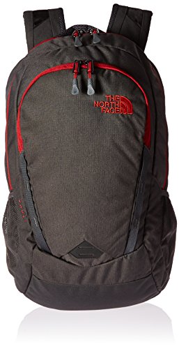 The North Face Vault Backpack - asphalt grey dark heather/ cardinal red, one