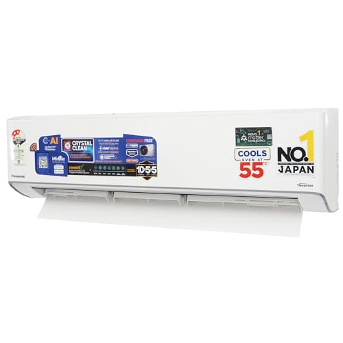 Image of Panasonic 1.5 Ton 3 Star Hot & Cold Wi-Fi Inverter Smart Split AC(-7~55 Deg. C Operation, Copper Condenser, 7in1 Convertible, True AI, 4-Way Swing, PM 0.1 Filter, CS /CU-EZ18BKYXFM, Model,White)