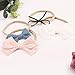 DRESHOW BQUBO Baby Girl Headbands with Bows Nylon Hairbands Handmade Hair Accessories for Newborn Infant Toddlers 10 Pack