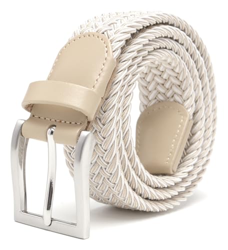 Image of Fabio Valenti Canvas Elastic Fabric Woven Stretch Braided Belts for Men Women Junior with Multicolored /Full Sizes