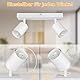 TaFiCo Deckenstrahler LED 2 Flammig - Deckenlampe Strahler Innen Weiß GU10 - LED Deckenleuchte Spot Schwenkbar Modern - Wandstrahler Deckenspot für Wohnzimmer Schlafzimmer Küche - Ohne Leuchtmittel