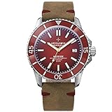 Orologio da sub automatico da uomo Meccaniche Veneziane Nereide Rosso 1302006