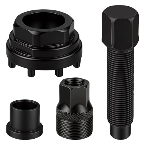 Aelxveba Extracteur de Manivelle de Vélo, Outil de Démontage de Pédalier avec Verrou de 8 Dents, Acier au Carbone Résistant à L’Usure, Compatibilité...