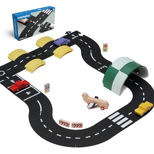 Waytoplay Expressway - Die Flexible Spielzeugstraße 16 st. Spielen Sie mit Ihren Autos drinnen und draußen. Hergestellt in den Niederlanden