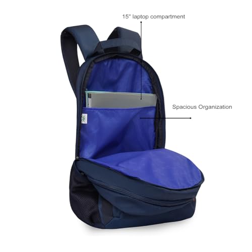 Image of United Colors of Benetton Fabio 30L Backpack, Water-Resistant, 3-Compartment Design, Stylish & Functional for College & Travel, with 1-Year Warranty