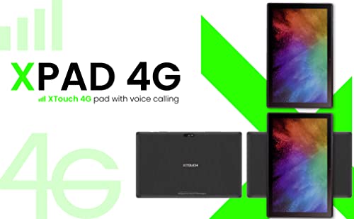 Image of Xtouch 4G + WiFi Tablet 2 GB Ram, 64 GB ROM Smart Tablet Expandable Upto 1Gb- Black Color
