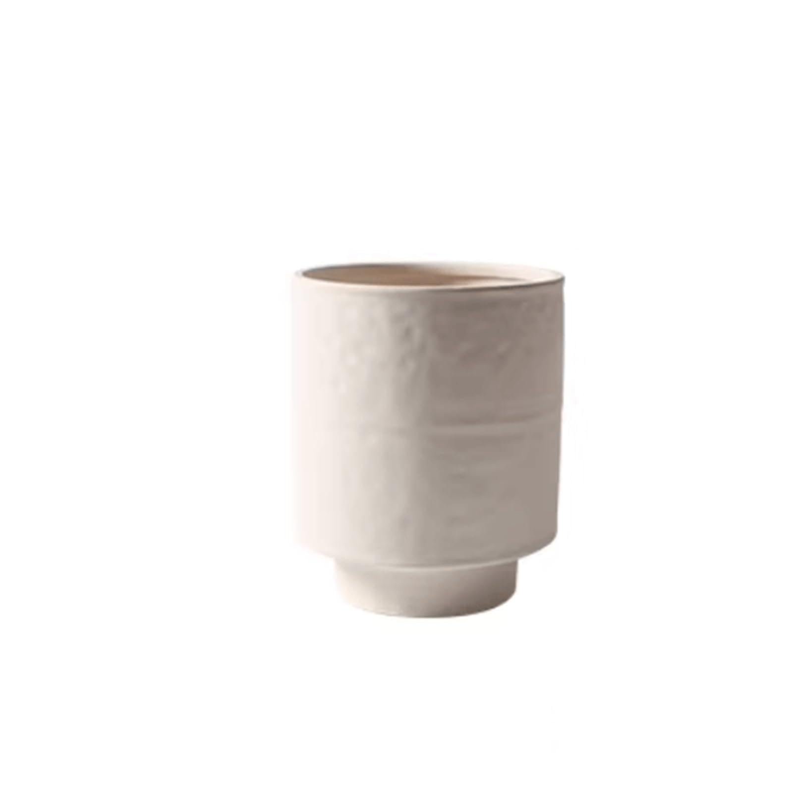 guiling-1986 Pots for Plants Creative Unglazed Clay Succulent Pot: Large-Mouthed, Breathable Orchid Ceramic Pot Flower Pot(Medium)