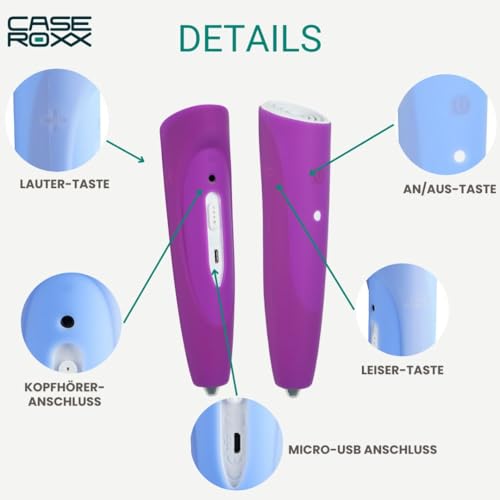 caseroxx Schutzhülle passend für den Ravensburger TipToi der Stift 110 Gen. 4, Cover (Silikon-Hülle für den Ravensburger TipToi) in lila