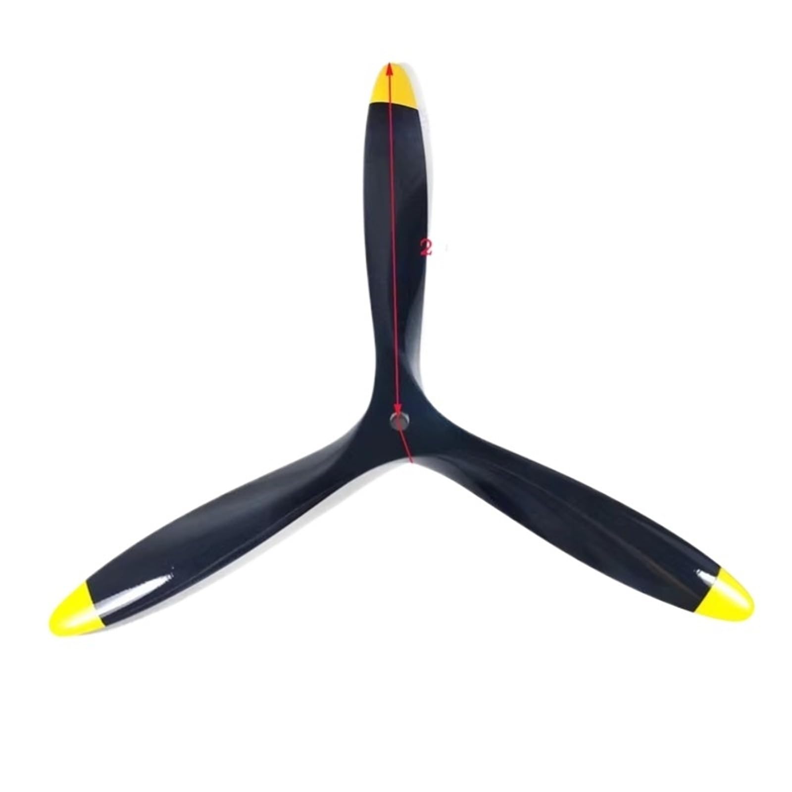 Compatible con hélice de madera de haya de 3 palas de 11 a 23 pulgadas, rotación CW for aviones eléctricos modelo RC, 1 pieza(1pc 22X12 cw)