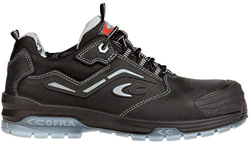 COFRA Sicherheitsschuhe Monet und Giotto Black S3 SRC, Sicherheitsstiefel aus der Wellnes Reihe (42 EU, Niedrig)