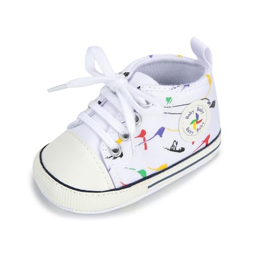 Image of BEIDI Baby Girl Boy Shoes 0-18 Months,Infant Unique Essentials Gifts,Unisex Newborn Doll Slip-on Soft Sole High-top Frist Walking Sneakers