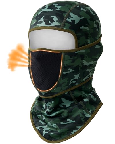Image of Balaclava Face Ski Mask with Movable Design for Men Women-Fleece Winter Face Covering for Cold Weather Skiing Outdoor Work