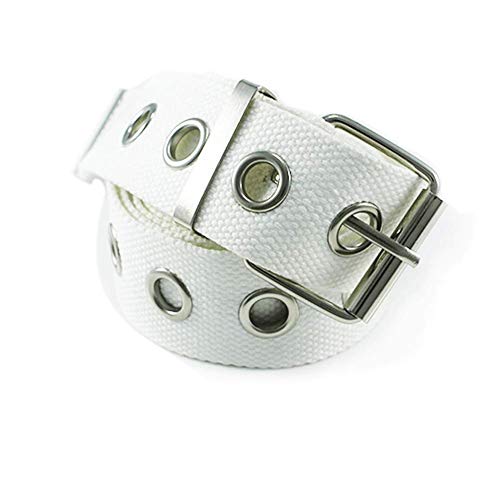 Ceinture Trou Web Toile Femmes Réglable Simple Oeillet Ceinture Jeans Casual Robe Longue Taille Punk Ceinture Cover
