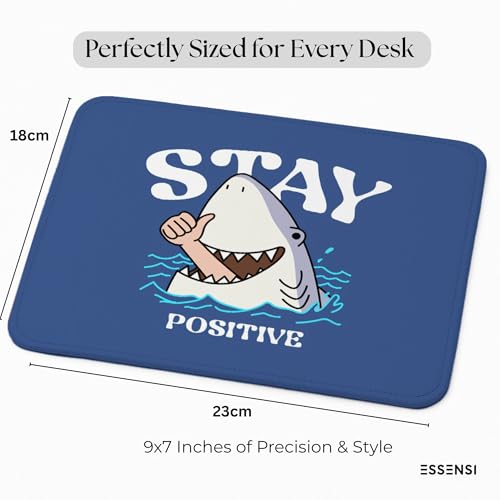 Image of Mouse Pad for Laptop & Desktop | 9x7 Inch Anti-Fray Stitched Edges | Non-Slip Rubber Base | Desk Setup Accessory for Students, Gamers & Professionals (Jaws)
