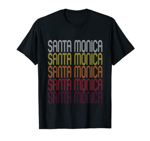Camiseta Santa Monica, estilo vintage California Camiseta