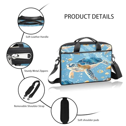 Turtle Sea 15 Inch Laptop Bag Laptop Shoulder Bag Computer Cases for Laptops or Tablets4