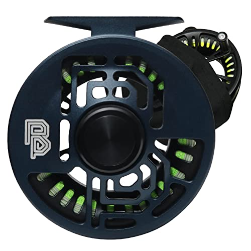 Rpresent Large Arbor Fly Fishing Reel Lightweight& Anti-Rust Cast Iron Body 6/8Wt, Right Or Left Hand Retrieve Alteration & Accurate Casting Fly Fishing Accessories With Extra Arbor & 2 Prewound Spool #TOP26