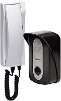 Porteiro Eletrônico Interfone Residencial Inviolável PT-270 Protection (Branco/Cinza)