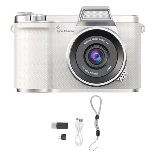 banapoy Fotocamera Mirrorless da 48 MP 1080P con Zoom 8X,