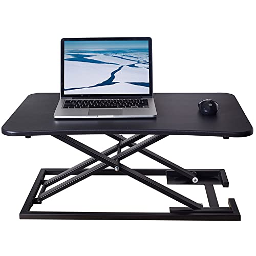 Converter Standing Desk, Electric Desktop Riser, Wideband Keyboard Tray, Foldable Height Adjustable Riser With Rolling Cooling Table For Office, Bedroom, Living Room, Dining Room ( Color : Double Laye #TOP2
