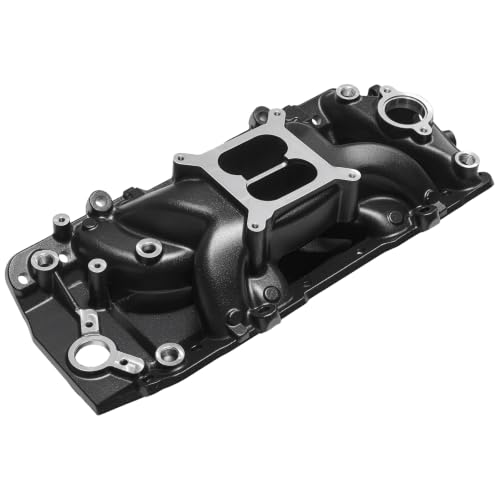 Image of 7561 53026 Air Gap Intake Manifold Dual Plane Aluminum Compatible with Chevy Big Block BBC 396 402 427 454 6.5L 6.6L 7.0L 7.4L V8 Engine 1966-2000