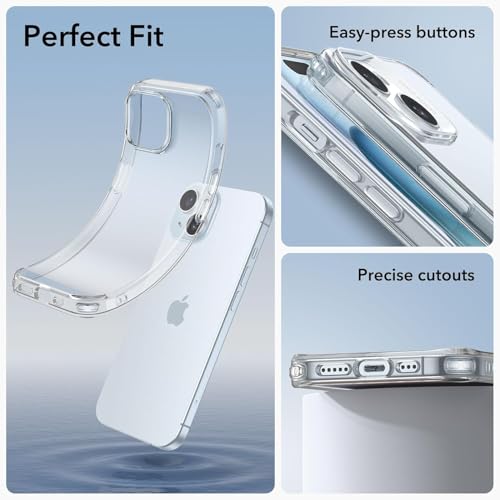 Image of Crystal Clear iPhone 15 Back Case Cover | Camera Protection | Crystal Clear Back | Full Protection Back Cover for iPhone 15 (Transparent)