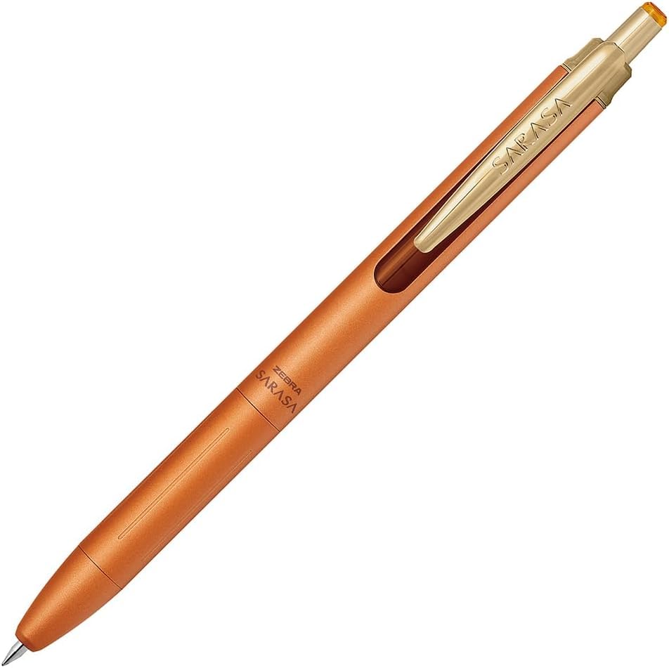 Bolígrafo Gel Zebra Sarasa Grand 0.3mm Amarillo Camello con Estuche y 10 Recambios miniatura 2