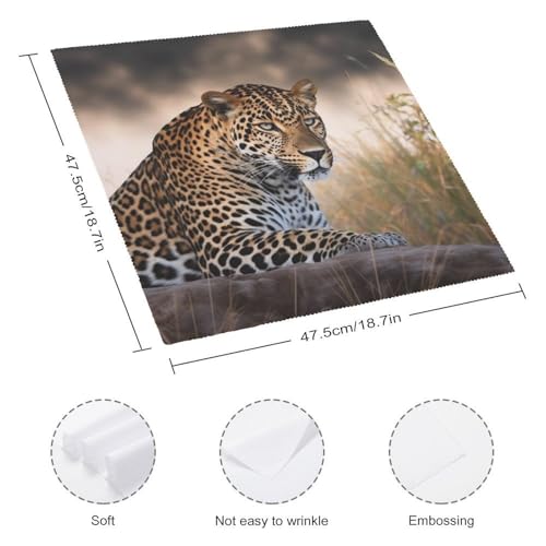 Servilletas de Tela Leopardo African Animal 4 PCS miniatura 2