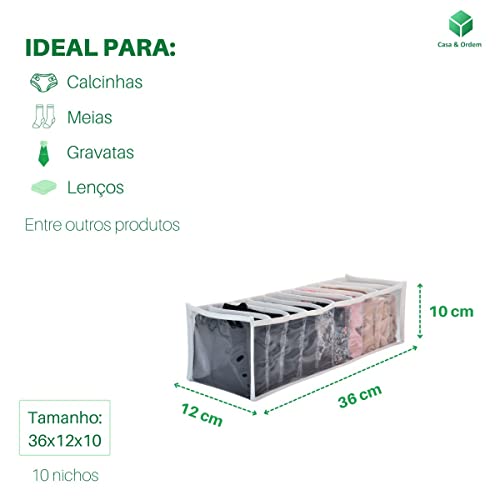 1 Colmeia Organizadora PP (36x12x10) para Calcinhas Meias Guarda Roupas Gavetas Peças Íntimas Roupa