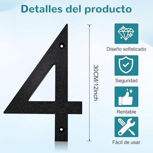Números para casa en latón 23 Imagen adicional