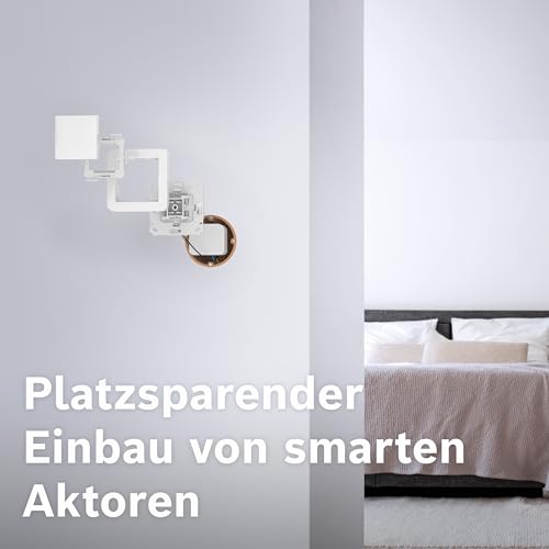 Bosch Smart Home Wandschalter für smarte Aktoren, platzsparender Einbau in die Gerätedose, für Bosch Smart Home Licht-/ Rollladensteuerung II, Relais oder Dimmer