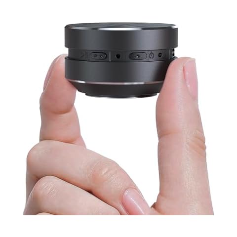 Docooler Bone Conduction Speaker, Mini Bone Conduction Portable Speaker, Small Speaker, Wireless Speaker Stereo Bass Sound Creative Portable Speaker, Built-in Mic Sound for Home,Outdoor (Black 1 Pack) Cover