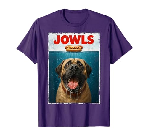 English Mastiff Jowls Gentle Giant Funny Dog Dad Dog Mom T-Shirt