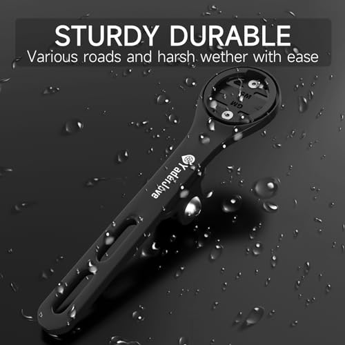 Bike Computer Mount - Out Front Mounts for Road Bikes Integrated Handlebar, Aluminium Alloy GPS Computer Combo Mount & GoPro Full Range - Thumbnail 7
