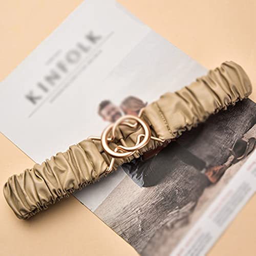 Belts for Women Simple Waist Elastic Ladies Band Round Buckle Decoration Coat Sweater Fashion Dress Waistband2