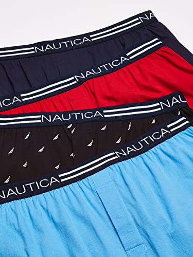 Image of Nautica Men's 4 Pack Classic Cotton Loose Knit Boxers