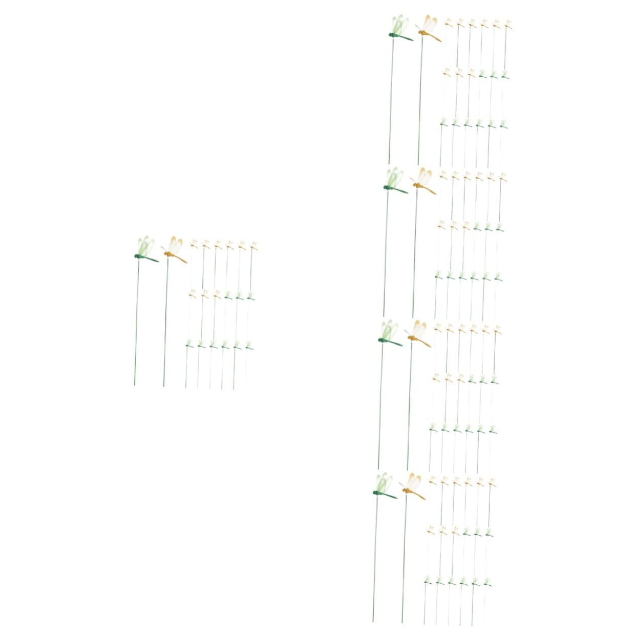 Milisten 120stücke Dekorative Drachenfliegen Gartenstecker Farbenfrohe Simulation Für Innen Und Außendekorationen Robustes Material Für Gartenliebhaber Und Blumenschmuck