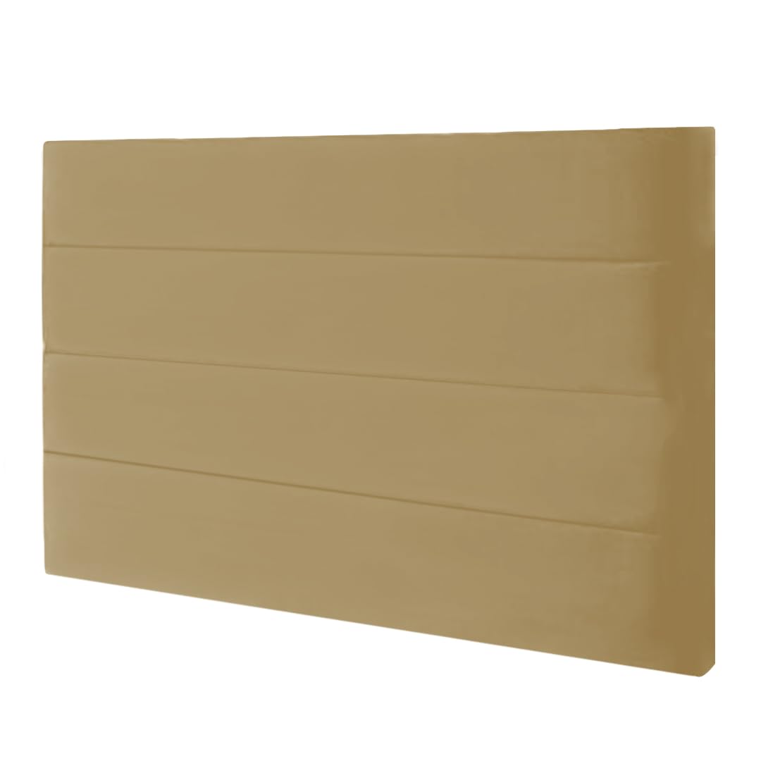 Elixir Furniture Khul Divan Bed Headboard | Plush Velvet Fabric Super King size Headboard for bed frames | Elegant design wooden material headboards for beds (Coffee, 6ft Super King H-36inch) — image 1