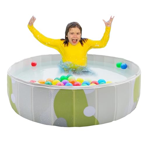 Piscina Plegable para Perros | Piscina Desmontable para Patio Trasero - Montaje Rápido Impermeable para Diversión Infantil Al Aire Libre En Césped Jardín Terraza