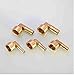 Pipe connector 10pcs/50pcs Elbow Brass Barbed Fitting 8~16mm Hose Barb X 1/4