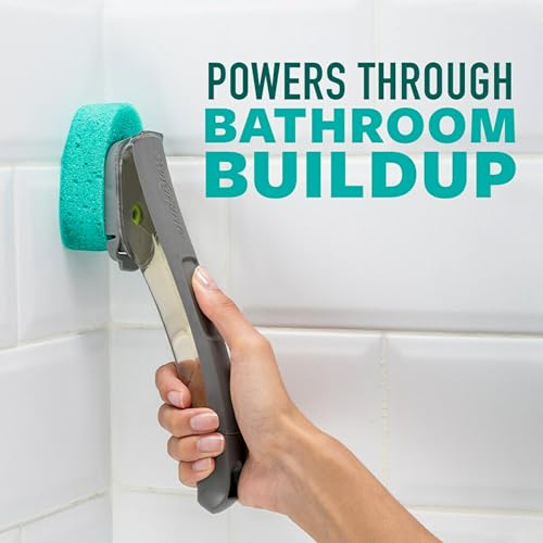 Image of Scotch-Brite Swift Scrub Tub & Shower Wand Refills, Ideal for Bathroom Buildup, Glass Door, Shower and Bath Cleaner, Soap Scum Remover, 2 Wand Refills (Pack of 6)