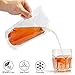 20 Pcs Liquor Flasks Cruise Pouch Reusable Sneak Travel Drinking Alcohol Flask Concealable Plastic Flasks bags with Funnel (16 oz)