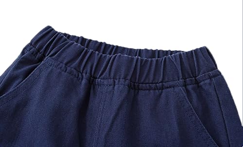 Boys Cargo Pants Multi Pockets Casual Outdoor Trip Hiking Cargo Jogging Trousers3