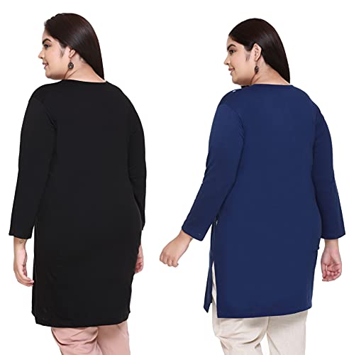 Image of RYSH Women's Plus Size Printed Long Top