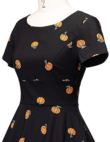 Image of GownTown Women's 1950s Vintage Dresses Short Sleeves Cocktail Stretchy Party Dresses with Pocket