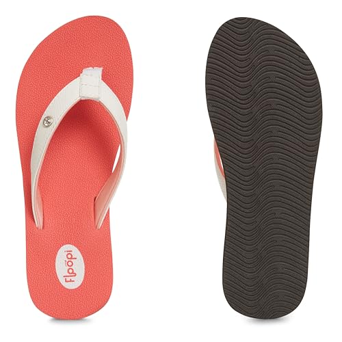 Image of Floopi High Heel Wedge Sandals for Women-Comfort Yoga Mat Footbed for Support, Flip Flop Thong Platforms for Summer