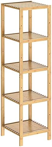 Étagère De Salle De Bain à 5 Niveaux En Bambou, Pour La Cuisine, Espace