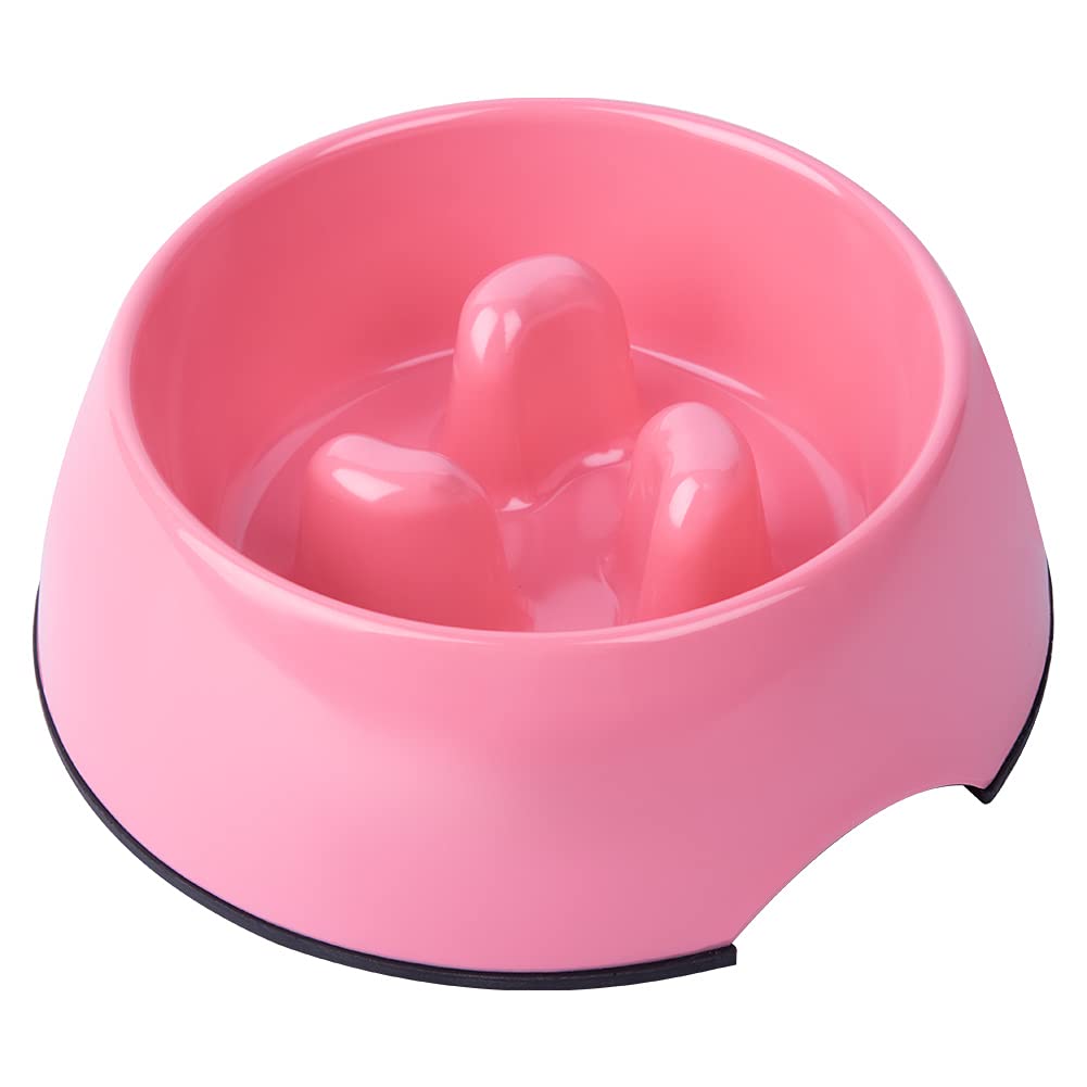 Super Design Slow Feeder Dog Bowl, 1 Cup, Nonslip, Heat-Resistant, Sturdy, Suitable for Small to Medium Sized Dogs