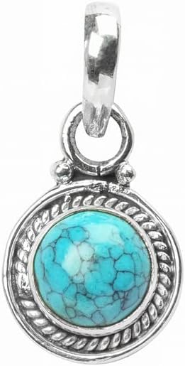 Avicrafts Gemstone 925 Sterling Silver Pendant Necklace For Women Girls- Natural Gemstone Solitaire Handmade Pendant - Image 2