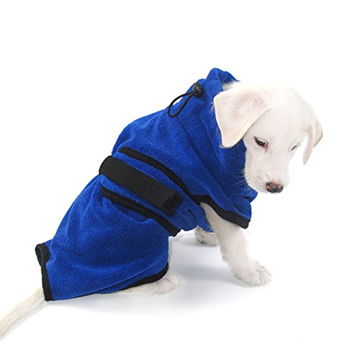 PETCUTE Albornoz para Perros Microfibra Absorbente, Toallas Secadores Rápido para Perros Pequeños...